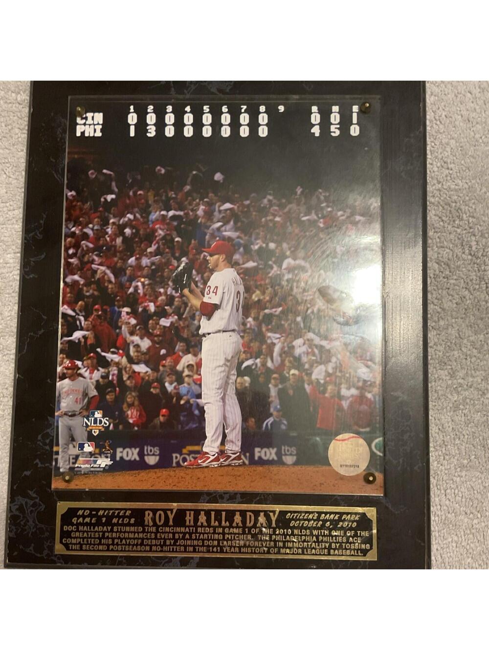 Philadelphia Phillies Roy Halladay Plaque with Nameplate